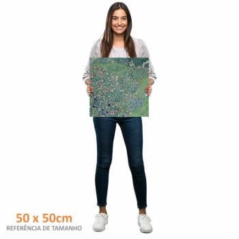Quadro quadrado - GUSTAV KLIMT - Jardim Italiano