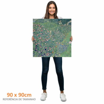 Quadro quadrado - GUSTAV KLIMT - Jardim Italiano