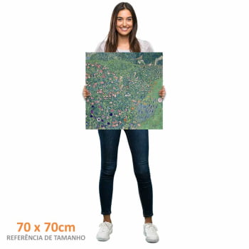 Quadro quadrado - GUSTAV KLIMT - Jardim Italiano