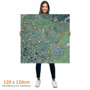 Quadro quadrado - GUSTAV KLIMT - Jardim Italiano