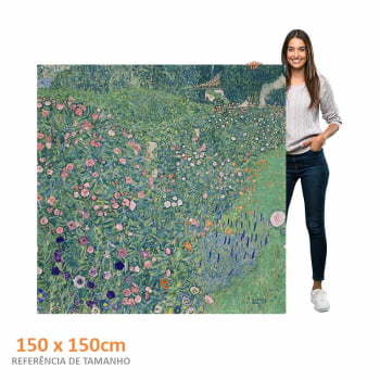 Quadro quadrado - GUSTAV KLIMT - Jardim Italiano