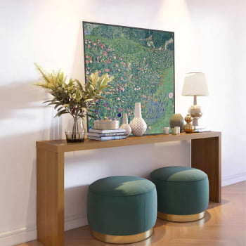 Quadro quadrado - GUSTAV KLIMT - Jardim Italiano