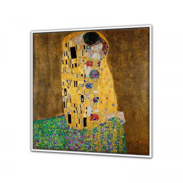 Quadro quadrado - Gustav Klimt - O beijo