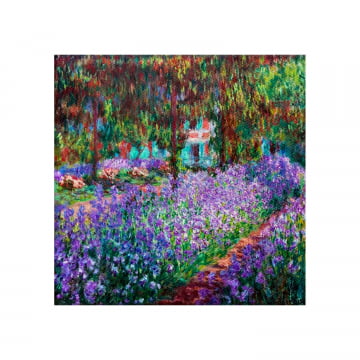 Quadro quadrado - Claude Monet - Jardim ginervy