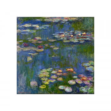 Quadro quadrado - Claude Monet - Lírios d`água
