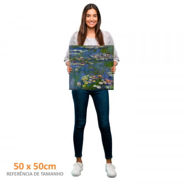 Quadro quadrado - Claude Monet - Lírios d`água