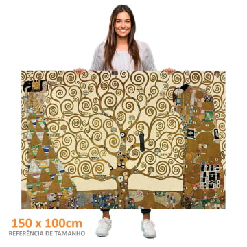 Quadro Retangular  - Gustav Klimt - Árvore da vida