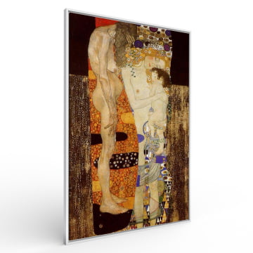 Quadro Retangular  -  Gustav Klimt - As Três Idades da Mulher