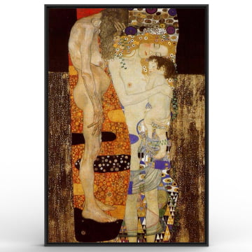Quadro Retangular  -  Gustav Klimt - As Três Idades da Mulher