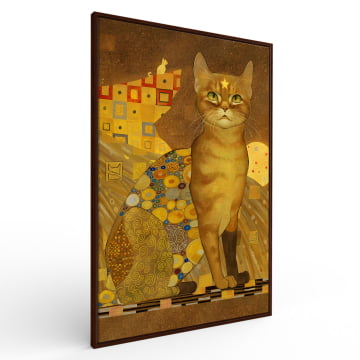 Quadro Retangular  -  Gustav Klimt - the Cat Lover