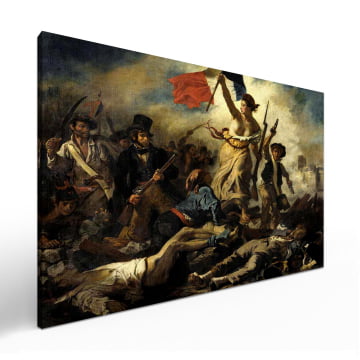 Quadro Retangular  - Delacroix - Liberdade