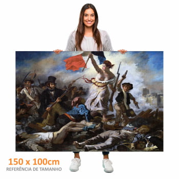 Quadro Retangular  - Delacroix - Liberdade