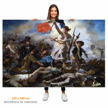 Quadro Retangular  - Delacroix - Liberdade