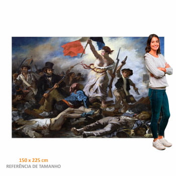 Quadro Retangular  - Delacroix - Liberdade