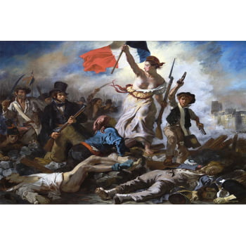 Quadro Retangular  - Delacroix - Liberdade