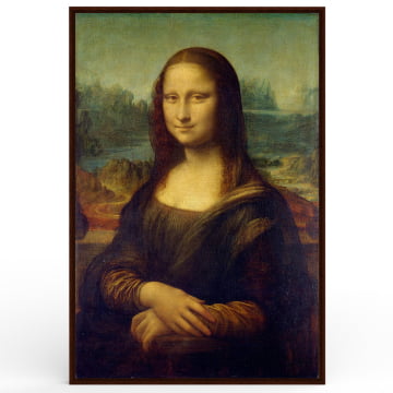 Quadro Retangular - Leonardo da Vinci - Monalisa