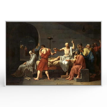 Quadro Retangular  - David - Morte Sócrates