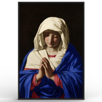 Quadro Retangular - Sassoferrato - Mãe de Jesus