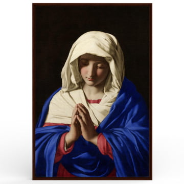 Quadro Retangular - Sassoferrato - Mãe de Jesus
