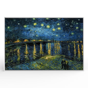 Quadro Retangular - Vincent van Gogh - Noite estrelada sobre o ródano