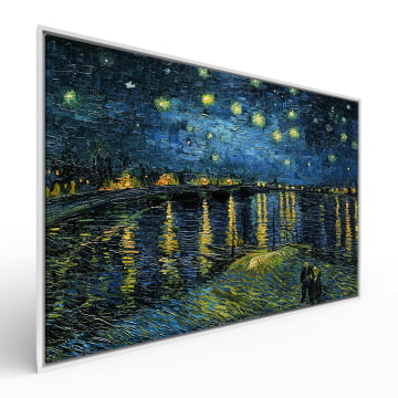 Quadro Retangular - Vincent van Gogh - Noite estrelada sobre o ródano