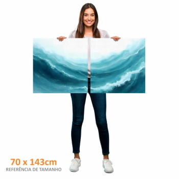 Kit 2 quadros quadrados - Troubled Waters