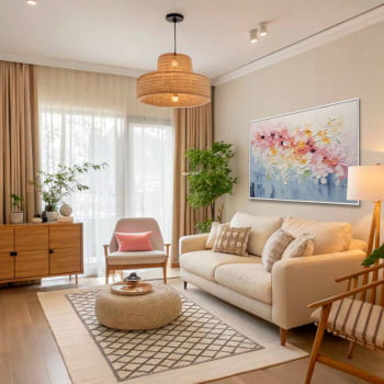 Quadro Retangular - Colorful Painting