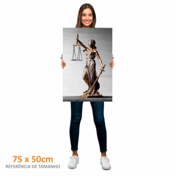 Quadro Retangular  - Perfil da Estátua de Têmis