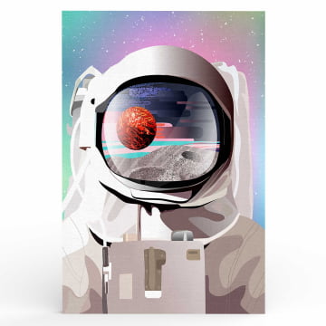 Quadro Retangular  -  Astronauta