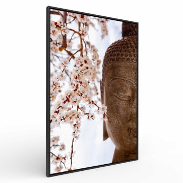 Quadro Retangular - Buda e a cerejeira