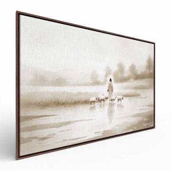 Quadro Retangular - Jesus e o Rebanho