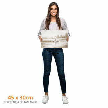 Quadro Retangular - Jesus e o Rebanho