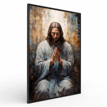 Quadro Retangular - JESUS EM ORAÇÃO		