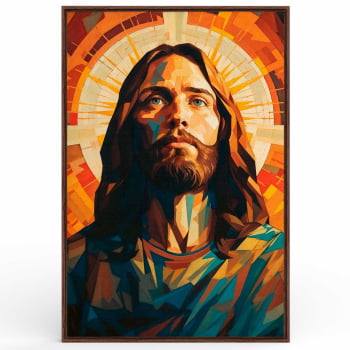 Quadro Retangular - JESUS GEOMETRIC