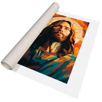 Quadro Retangular - JESUS GEOMETRIC