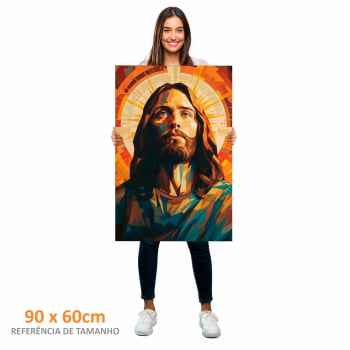 Quadro Retangular - JESUS GEOMETRIC