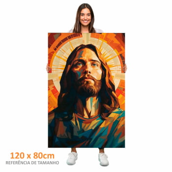 Quadro Retangular - JESUS GEOMETRIC