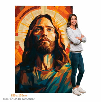 Quadro Retangular - JESUS GEOMETRIC