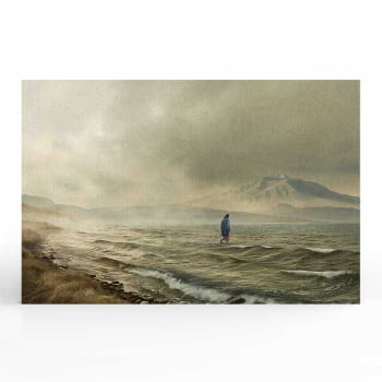 Quadro Retangular - Jesus Sobre as Águas