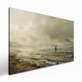 Quadro Retangular - Jesus Sobre as Águas