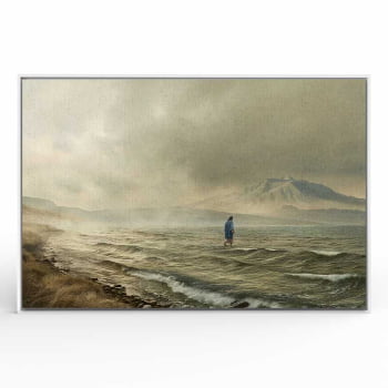 Quadro Retangular - Jesus Sobre as Águas