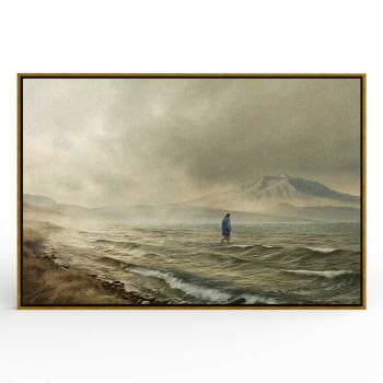 Quadro Retangular - Jesus Sobre as Águas