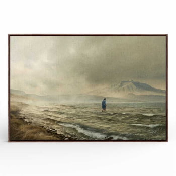 Quadro Retangular - Jesus Sobre as Águas