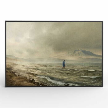 Quadro Retangular - Jesus Sobre as Águas