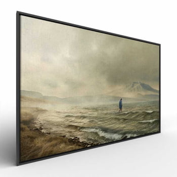 Quadro Retangular - Jesus Sobre as Águas