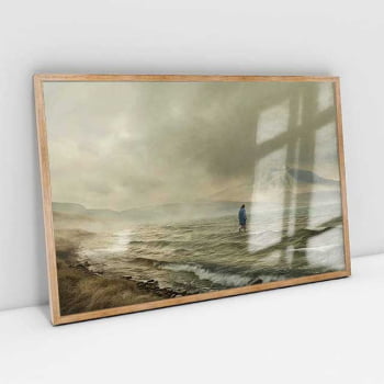 Quadro Retangular - Jesus Sobre as Águas