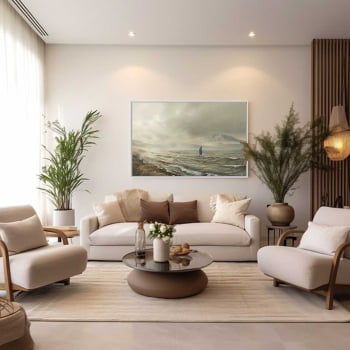 Quadro Retangular - Jesus Sobre as Águas Quadro Retangular - Jesus Sobre as Águas