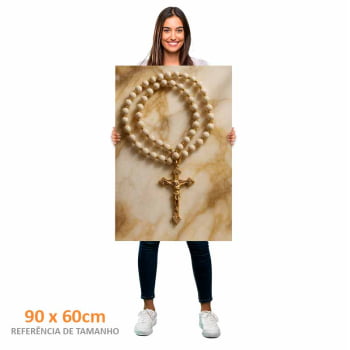 Quadro Retangular -Rosario da Santidade